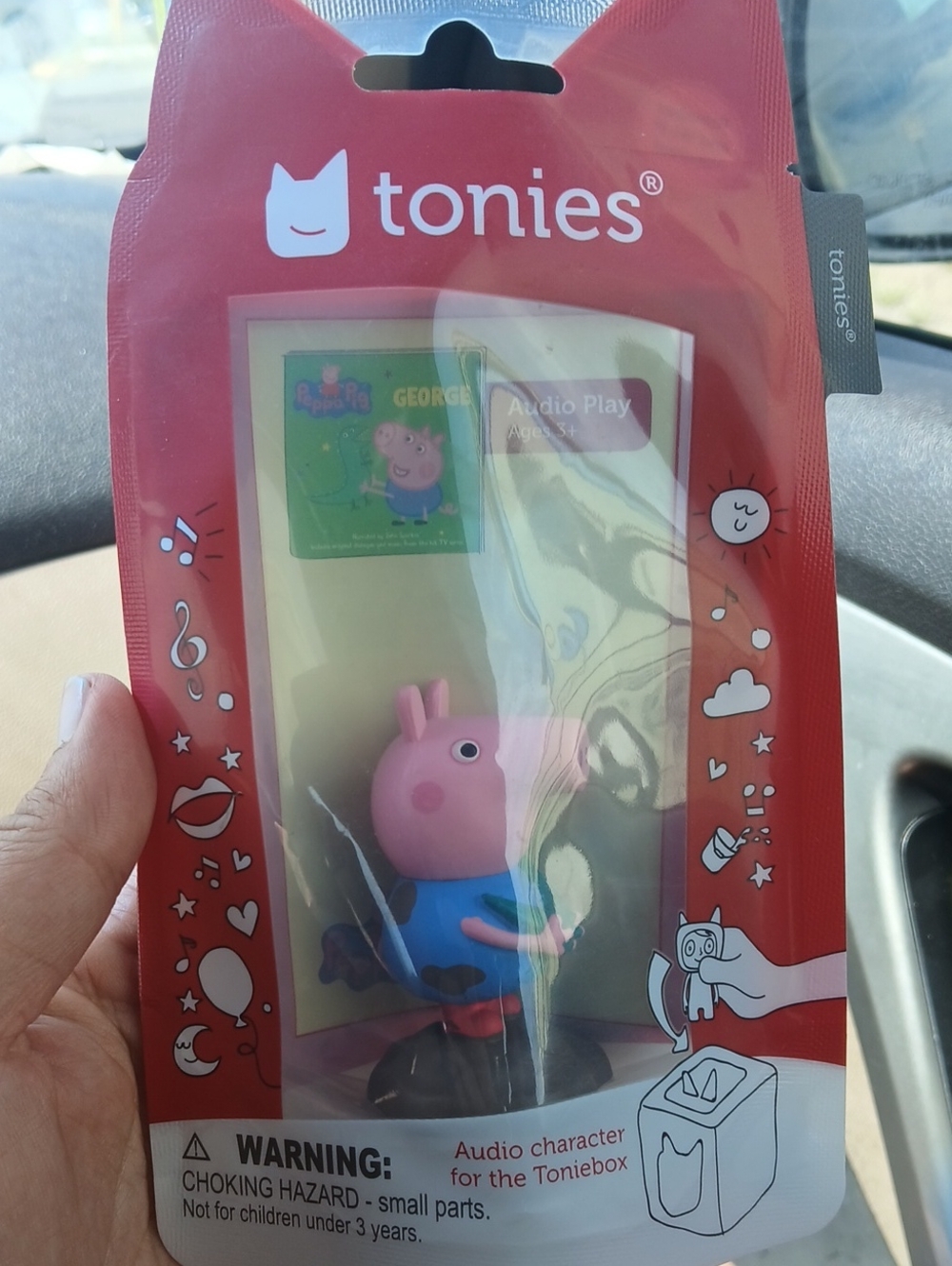 Peppa Pig George Audio Character - Green & Pink